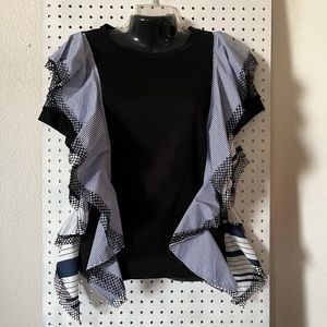 CQ by CQ - Caribbean Queen Ruffled Stretchy Tee Size M